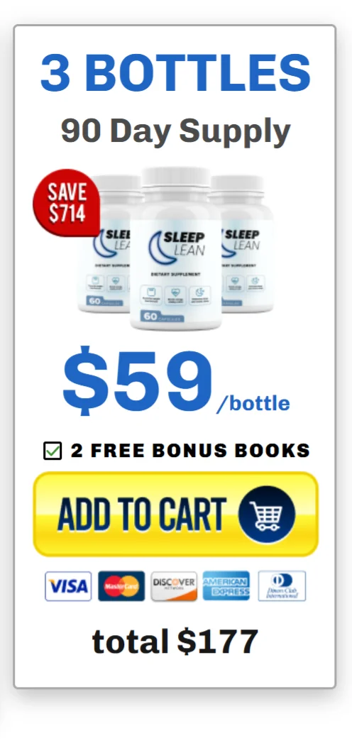 Sleep Lean™ 3 bottles pricing
